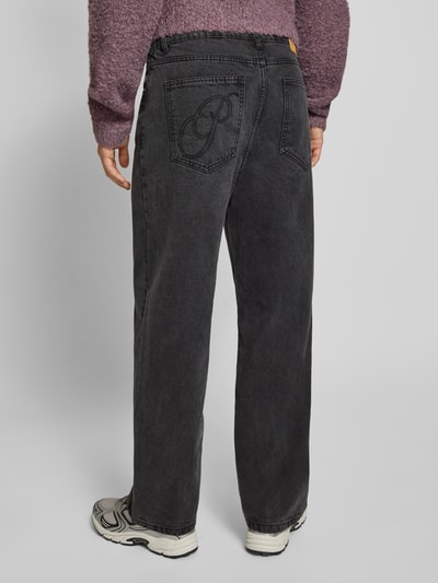 PROHIBITED Wide fit jeans met steekzakken, model 'Haven' Lichtgrijs - 5