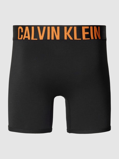Calvin Klein Underwear Boxershort met elastische band met label in een set van 2 stuks Oranje - 3