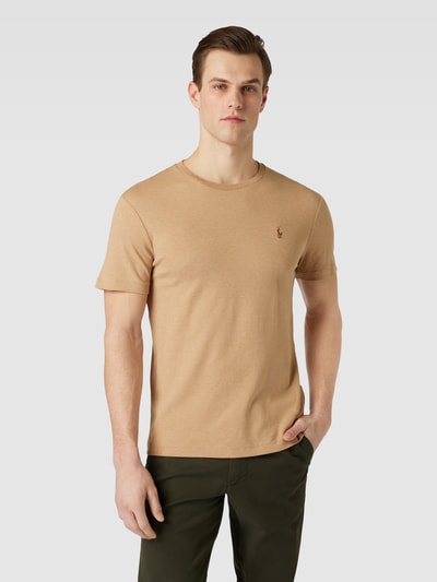 Polo Ralph Lauren T-shirt z okrągłym dekoltem Camel 4