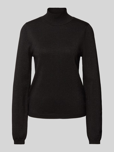 LOLLYS LAUNDRY Gebreide pullover met turtleneck, model 'Beaumont' Zwart - 1