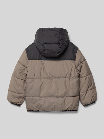 Mango Steppjacke mit Kapuze Stein 3