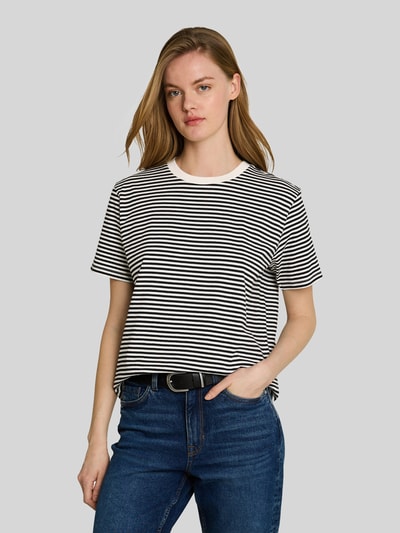Tom Tailor Denim Boxy fit T-shirt van puur katoen Zwart - 4