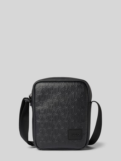 HUGO Umhängetasche mit Allover-Label-Muster Modell 'ETHON2.0HI' Black 2