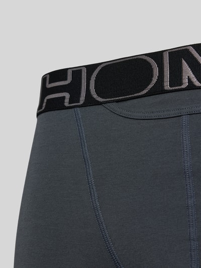 HOM Boxershort met elastische band met label in een set van 2 stuks Donkerblauw - 2