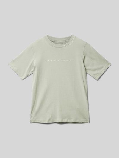 Jack & Jones T-Shirt mit Label-Print Modell 'STAR' Schilf 1