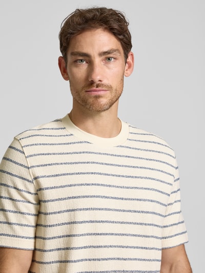 SELECTED HOMME Regular fit T-shirt van katoenmix, model 'RJANGO' Lichtblauw - 3