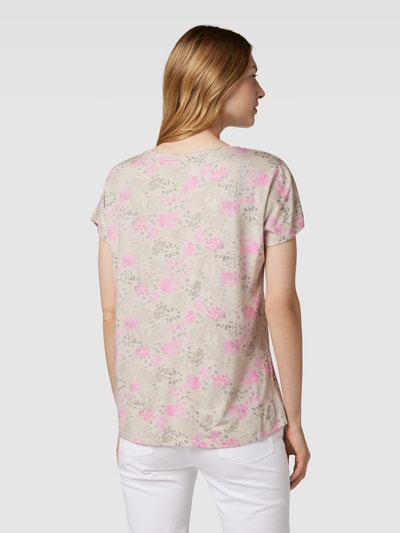 Christian Berg Woman T-shirt met gebloemd all-over motief Ecru - 5