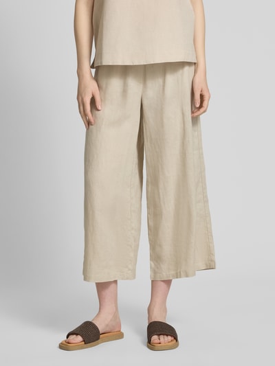 Christian Berg Woman Wide Leg Stoffhose mit Tunnelzug Beige 4