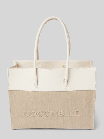 Coccinelle Shopper mit Label-Stitching Modell 'MYRTHA' Weiss 2