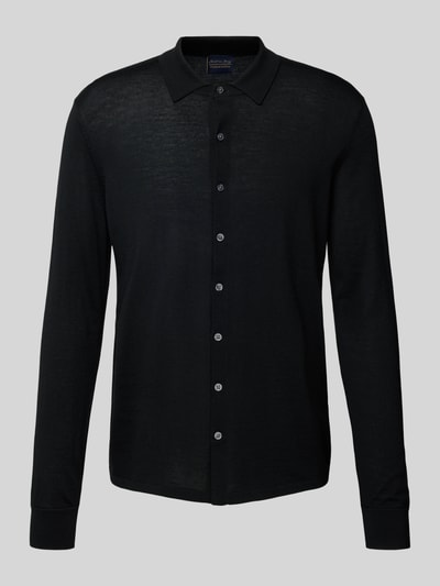 Christian Berg Men Wolljacke mit Kentkragen Black 2