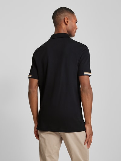 BOSS Poloshirt mit Label-Print Modell 'Parlay' Black 5