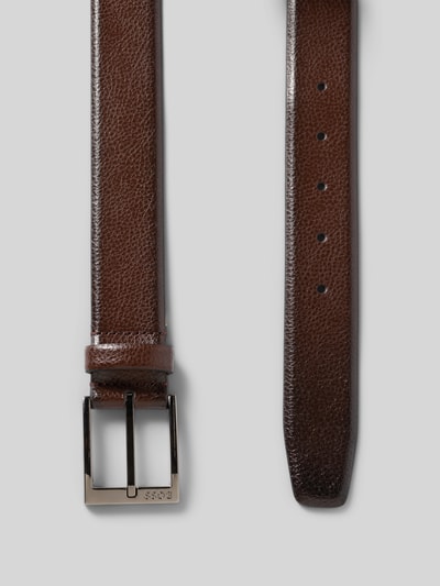 BOSS Gürtel aus echtem Rindsleder Modell 'ELLOY' Dunkelbraun 3