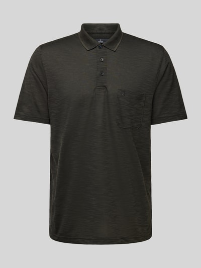 RAGMAN Poloshirt met streepmotief en borstzak Grafiet - 2