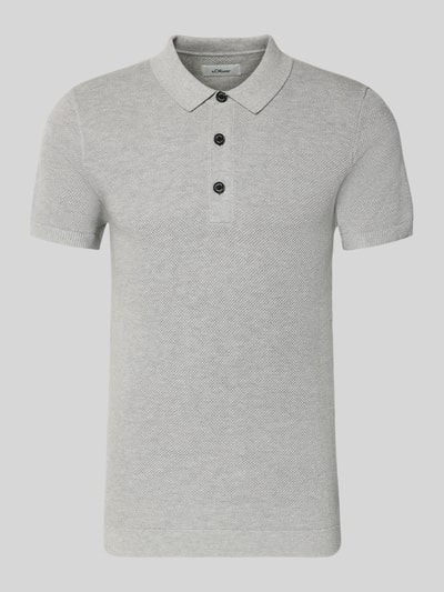 s.Oliver RED LABEL Regular Fit Poloshirt aus reiner Baumwolle Mittelgrau 2