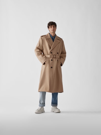 Maison Margiela Trenchcoat mit Taillengürtel  Camel 4