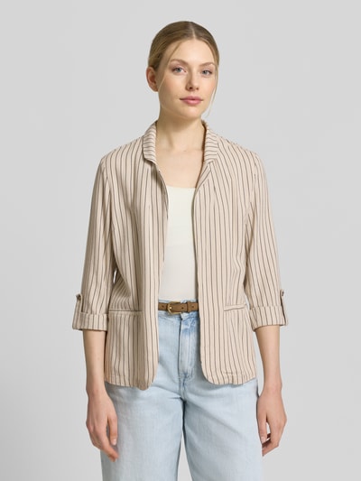 VERO MODA Loose Fit Kurzblazer aus Viskose-Leinen-Mix Modell 'JESMILO' Beige 4