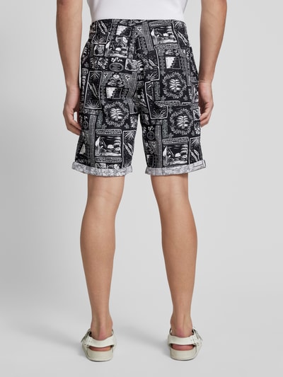 Tom Tailor Denim Relaxed fit bermuda van een mix van linnen en katoen  - 5