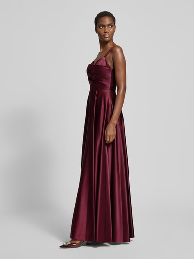 Laona Abendkleid mit Herz-Ausschnitt Dunkelrot 1