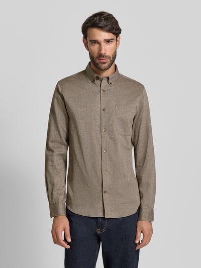 Matinique Vrijetijdsoverhemd met knoopsluiting, model 'trostol’ Steengrijs - 4