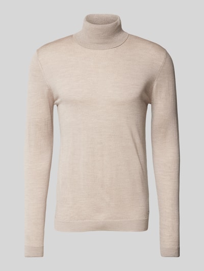 Roy Robson Wollpullover mit Rollkragen Beige 2