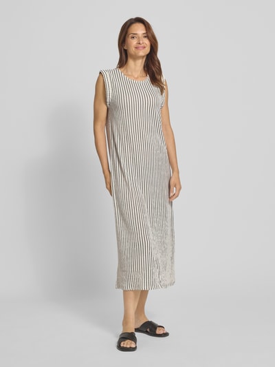 ZABAIONE Midi-jurk met ronde hals Ecru - 1