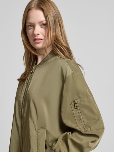 Jake*s Casual Mantel mit elastischen Ärmelabschlüssen Khaki 3