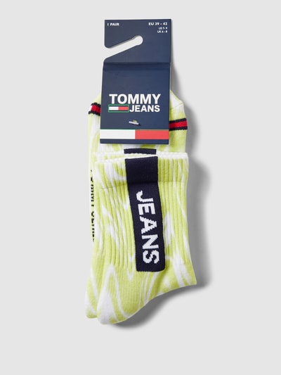 Tommy Jeans Socken mit Allover-Muster Neon Gelb 3