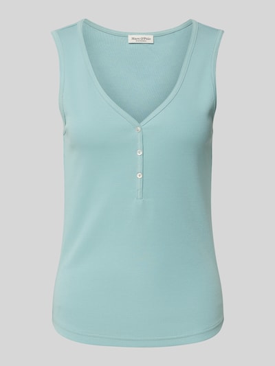 Marc O'Polo Slim fit tanktop van katoenmix Mintgroen - 2