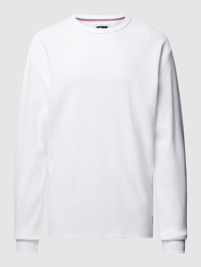 Tommy Jeans Longsleeve mit Waffelstruktur Weiss 2