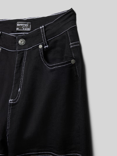 Blue Effect Jeans mit Label-Detail Black 2