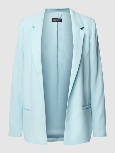 Soaked in Luxury Blazer mit offener Vorderseite Modell 'Shirley' Hellblau 2