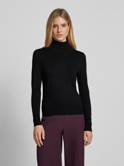 Christian Berg Woman Gebreide pullover met ribboorden Zwart - 4