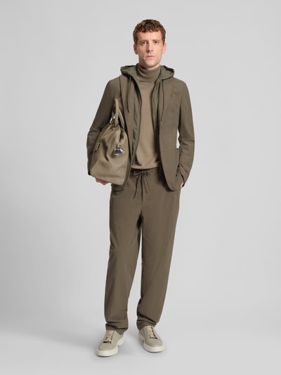 BOSS Slim Fit Sakko im legeren Double Layer Look Modell 'P-HANRY' Schlamm 1