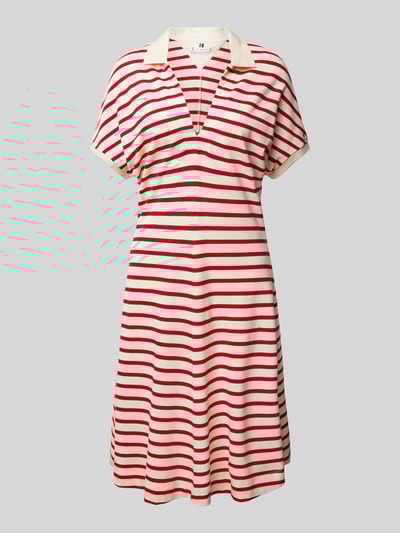 Tommy Hilfiger Getailleerde mini-jurk in polostijl van lyocellmix Rood - 2