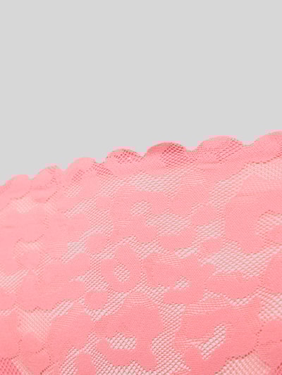 HUGO String met labeldetail Felroze - 2