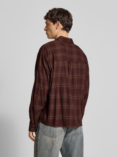 PROHIBITED Vrijetijdsoverhemd met knoopsluiting Bordeaux - 5