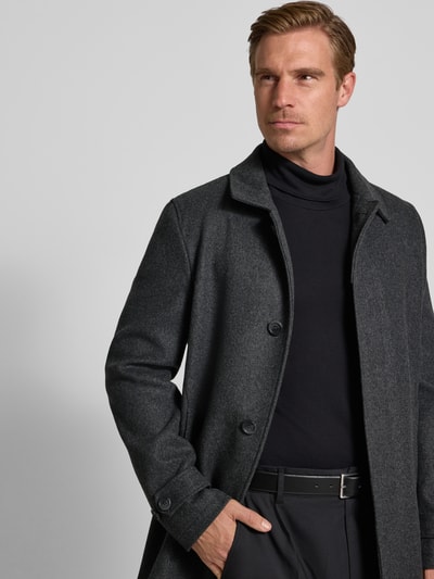 Geox Functioneel jack met wolmix, model 'MONREALE' Antraciet - 3