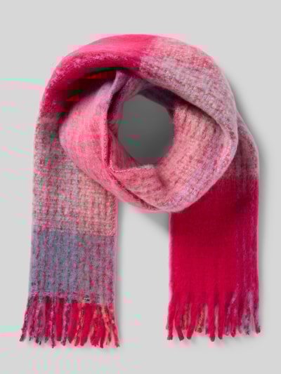 Only Schal mit Fransen Modell 'SANNE' Pink 1