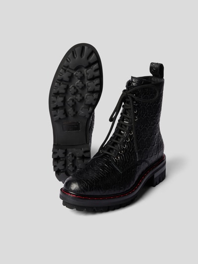 Dsquared2 Accessoires Schnürboots mit Allover-Logo Black 4