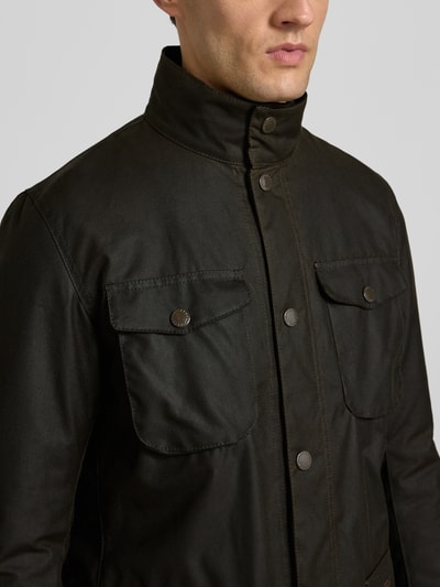 Barbour Regular Fit Jacke aus gewachster Baumwolle Oliv 3