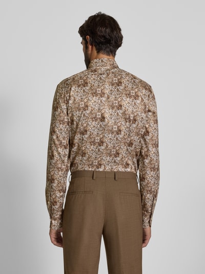 OLYMP SIGNATURE SLIM FIT Slim fit zakelijk overhemd met kentkraag, model 'Savio' Beige - 5