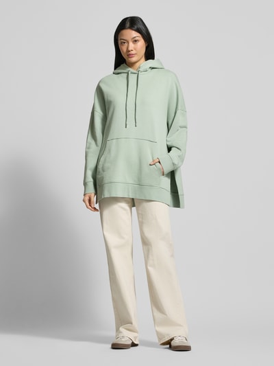 Marc O'Polo Oversized Hoodie aus reiner Baumwolle mit Seitenschlitzen Mint 1