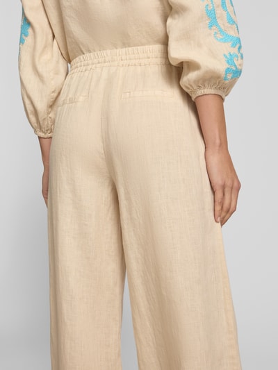 Emily Van den Bergh Stoffen broek met elastische band Zand - 3