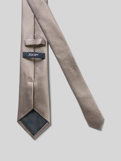 JOOP! Collection Stropdas van zijde in all-over look (8 cm) Beige - 2