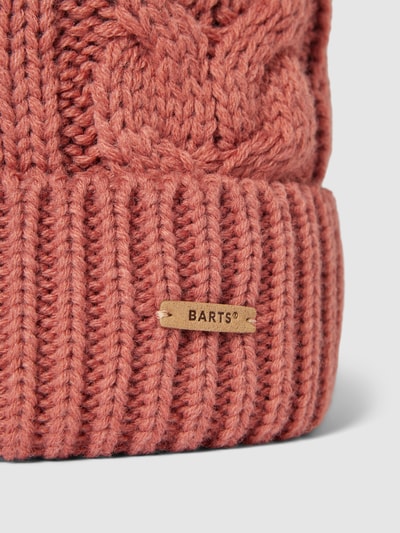 Barts Beanie mit Zopfmuster Modell 'Zira' Kirsche 2