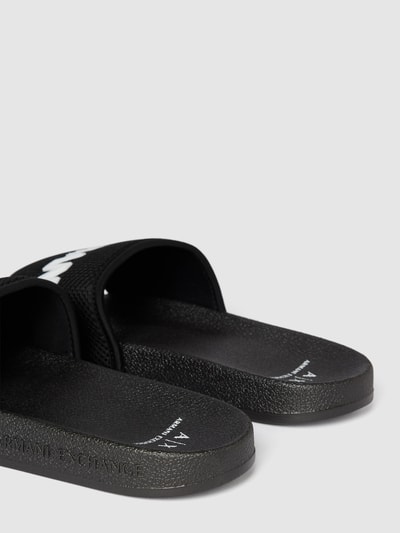 ARMANI EXCHANGE Slides mit Label-Applikation Black 3