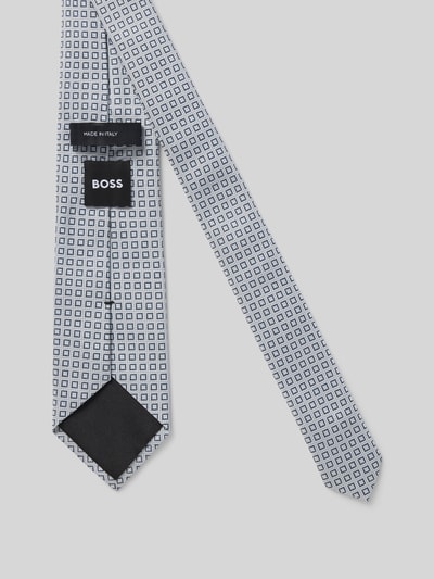 Productfoto, stropdas van zijdemix met all-over motief uit de Heren collectie, Krawatte aus Seide-Mix mit Allover-Muster van BOSS