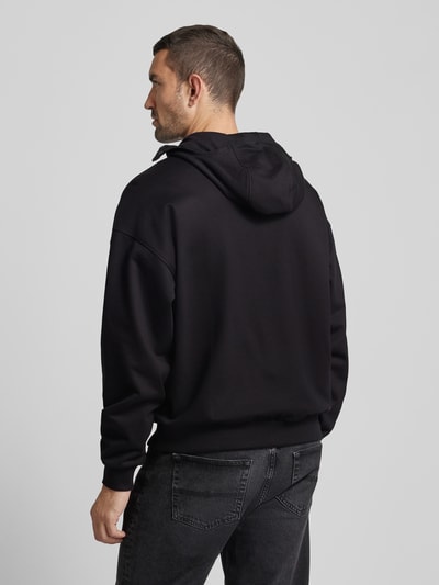 HUGO Sweatshirt met capuchon, model 'Dilacktech' Zwart - 5