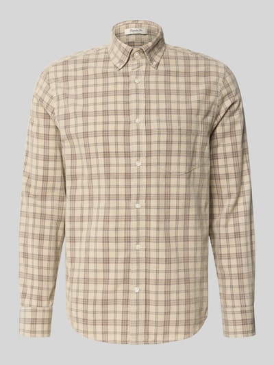 Gant Freizeithemd mit Knopfleiste Beige 2