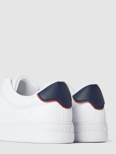 Tommy Hilfiger Sneaker mit Label-Detail in metallic Modell 'ELEVATED' Weiß 3